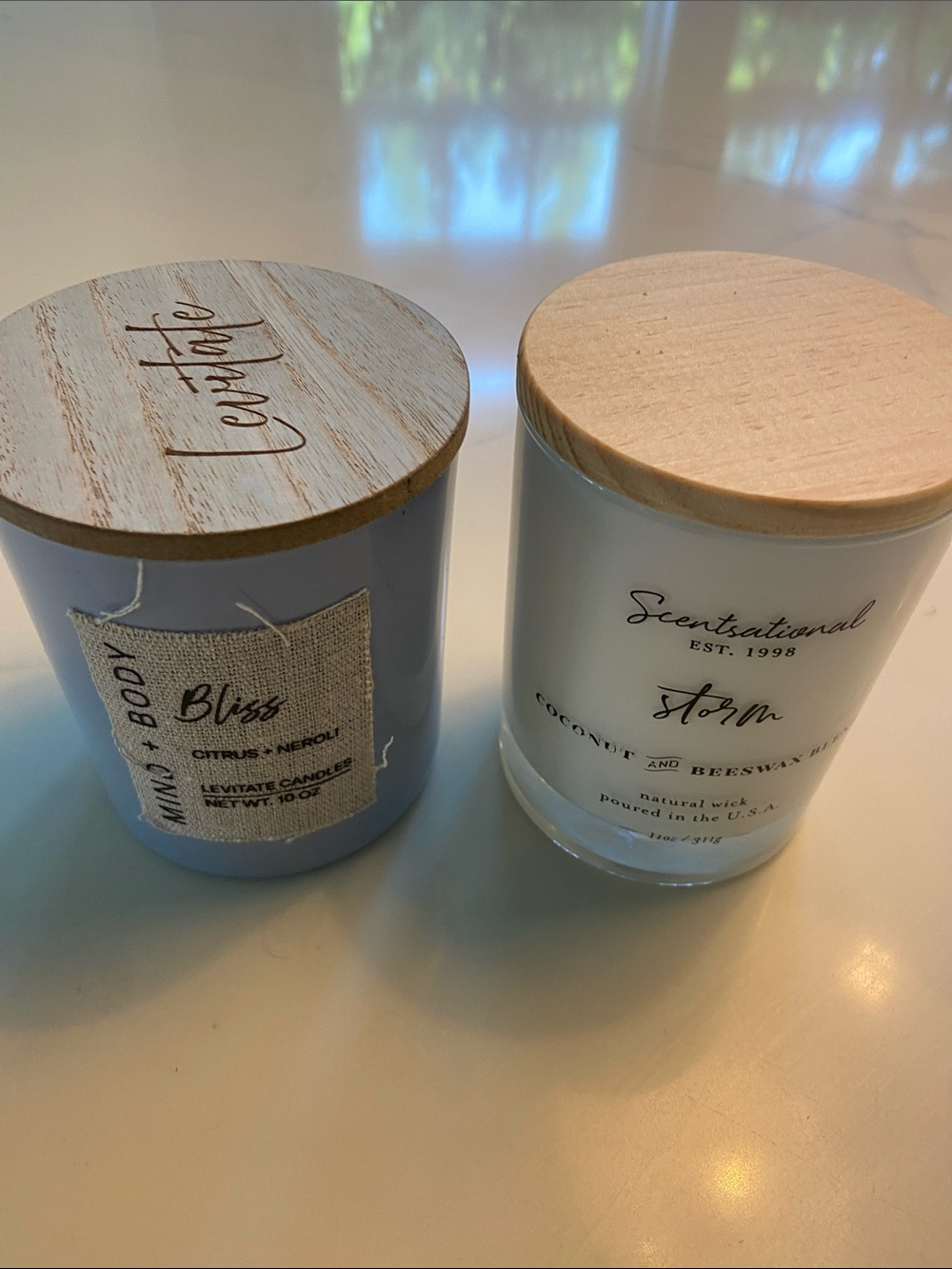 Storm Coconut & Beeswax Scented Candle — White